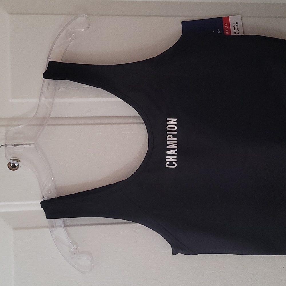 CHAMPION ABSOLUTE ECO CROP TANK TOP: BLACK: NWT: SZ LARGE